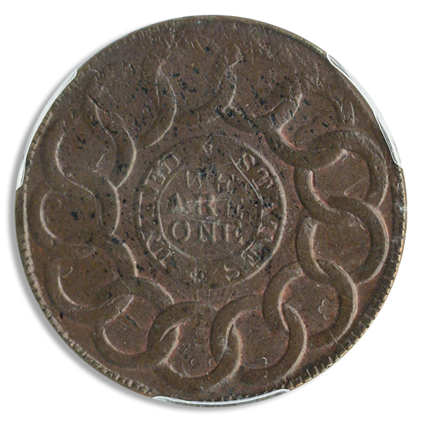 1787 FUGIO Cent US PCGS MS63 Brown CAC