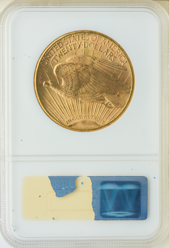 1909-S $20 Saint Gaudens MS63 CAC