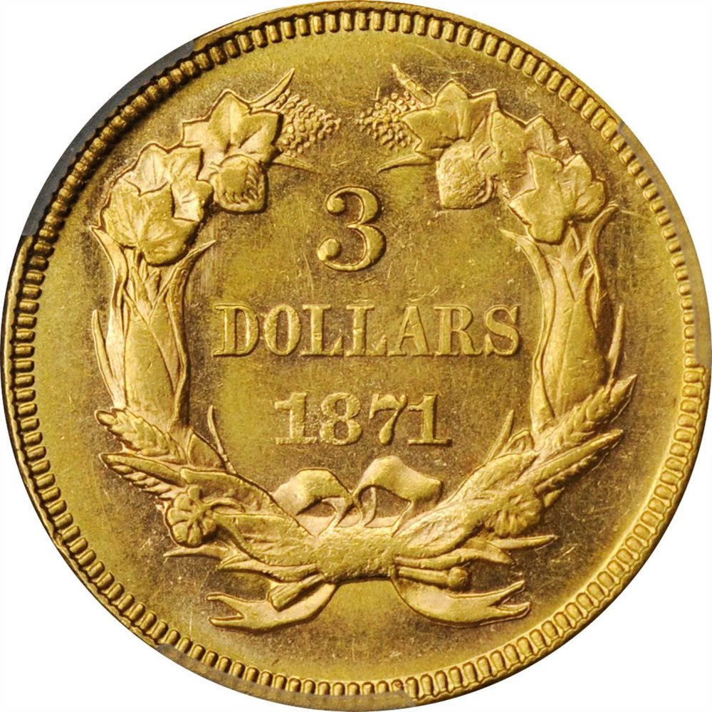 $3 Gold Certified MS62