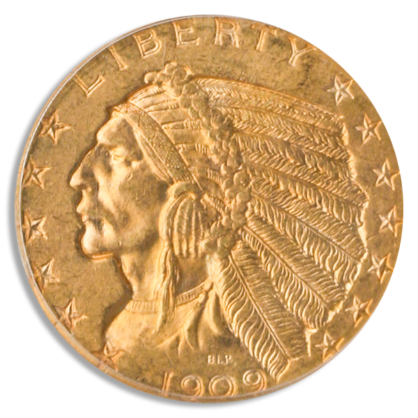 $5 Indian Certified MS64 (Dates/Types Vary)