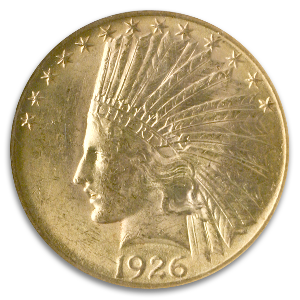 $10 Indian Certified MS62 (Dates/Types Vary)