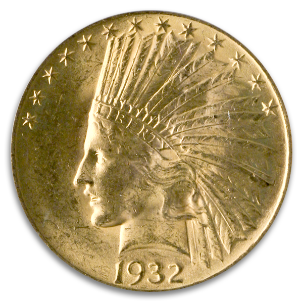$10 Indian Certified MS63 (Dates/Types Vary)