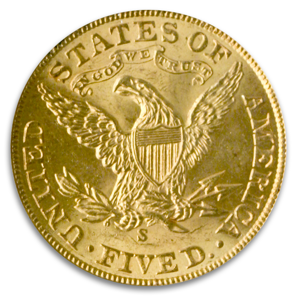 $5 Liberty Certified MS64 CAC (Dates/Types Vary)
