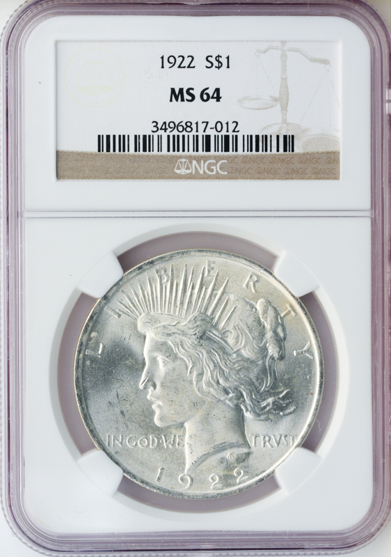 $1 Peace MS64 Certified (Dates/Types Vary)