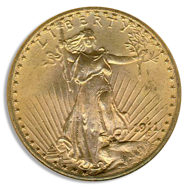 1911-D $20 Saint Gaudens NGC MS65 1911-D $20 Saint Gaudens NGC MS65