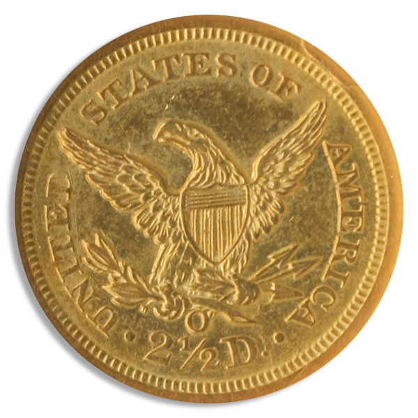 $2 1/2 LIBERTY 1843-O L N $2 1/2 LIBERTY 1843-O L N