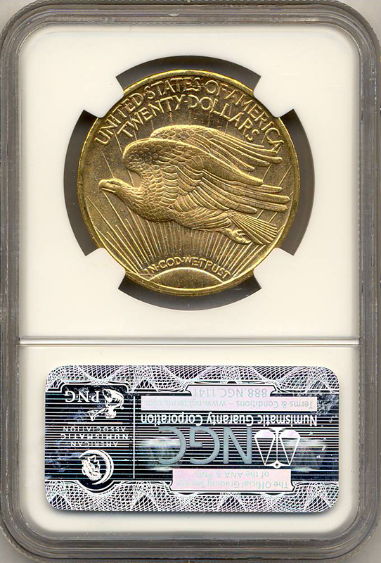 1923 $20 Saint Gaudens NGC MS62 CAC 1923 $20 Saint Gaudens NGC MS62 CAC
