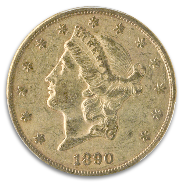 1890-CC $20 Liberty PCGS XF45 CAC 1890-CC $20 Liberty PCGS XF45 CAC