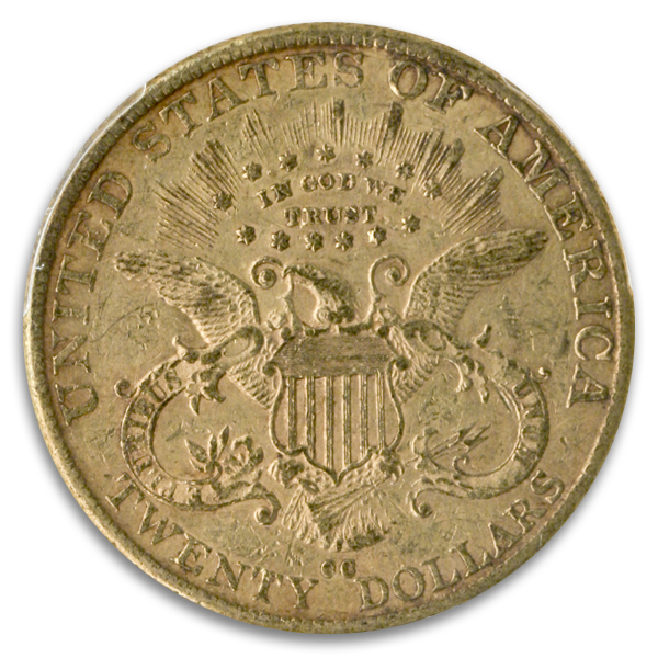1890-CC $20 Liberty PCGS XF45 CAC 1890-CC $20 Liberty PCGS XF45 CAC