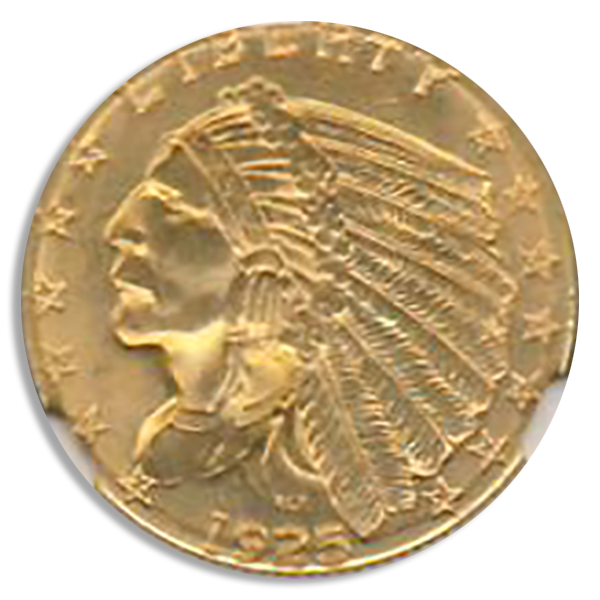 1925-D $2.50 Indian NGC MS65 CAC 1925-D $2.50 Indian NGC MS65 CAC