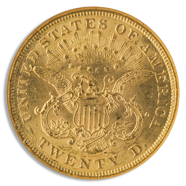 1873 $20 Liberty Open 3 NGC MS60 CAC 1873 $20 Liberty Open 3 NGC MS60 CAC