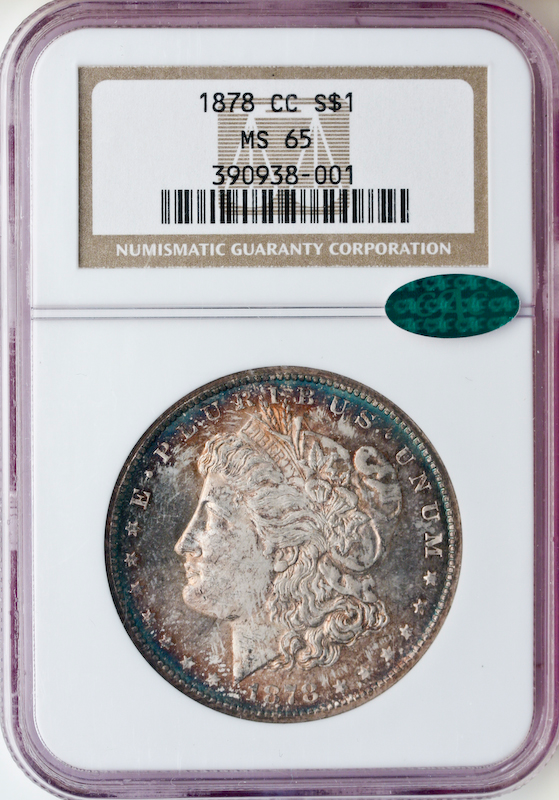1878-CC $1 Morgan NGC MS65 CAC 1878-CC $1 Morgan NGC MS65 CAC