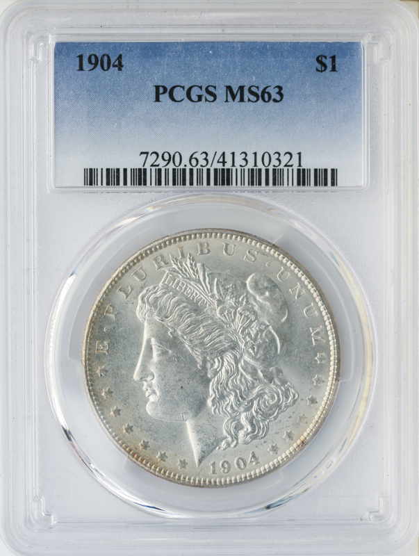 1904 Morgan $1 PCGS MS63 1904 Morgan $1 PCGS MS63