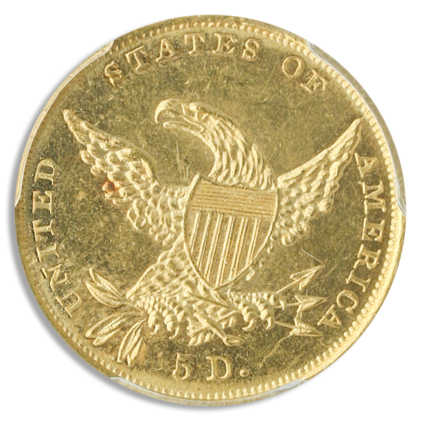 1835 $5 Classic Head PCGS MS63 CAC + 1835 $5 Classic Head PCGS MS63 CAC +