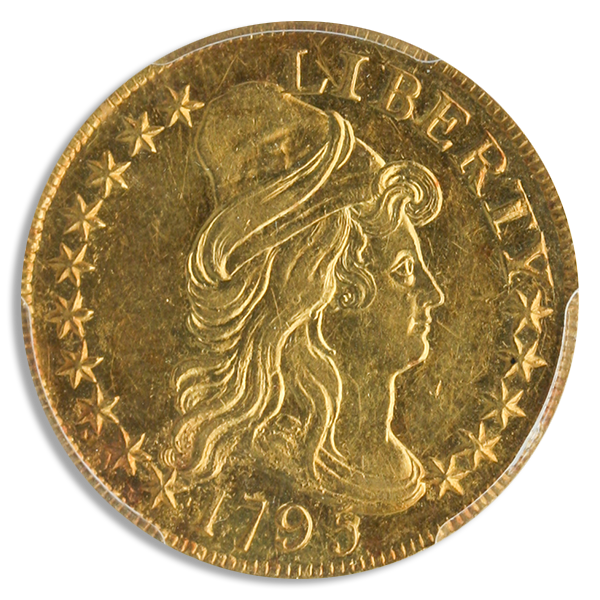 1795 $5 Draped Bust Small Eagle PCGS AU58 1795 $5 Draped Bust Small Eagle PCGS AU58