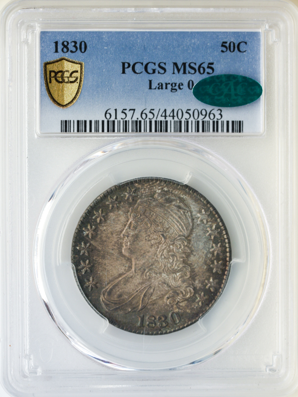 1830 Capped Bust Half Dollar PCGS MS65 CAC