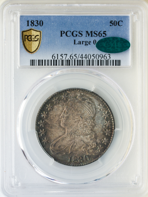 1830 Capped Bust Half Dollar PCGS MS65 CAC 1830 Capped Bust Half Dollar PCGS MS65 CAC