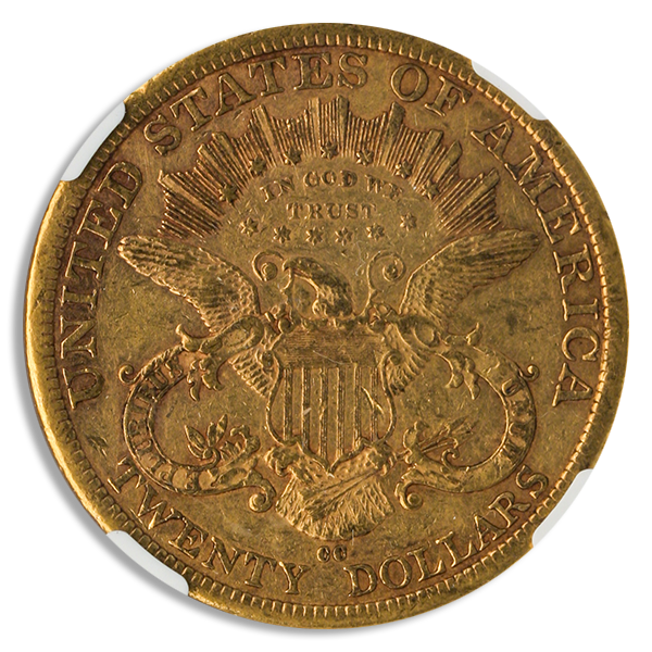 1877-CC $20 Liberty NGC XF45 CAC 1877-CC $20 Liberty NGC XF45 CAC