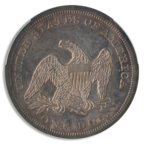 1849 Seated Liberty $1 PCGS MS64 CAC 1849 Seated Liberty $1 PCGS MS64 CAC