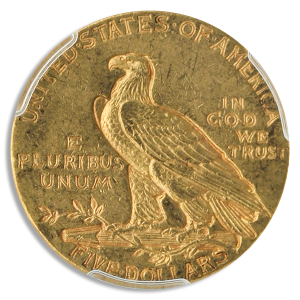 1911-D $5 Indian PCGS AU58 CAC