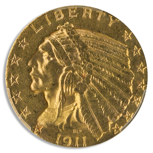 1911-S $5 Indian PCGS MS62 CAC 1911-S $5 Indian PCGS MS62 CAC