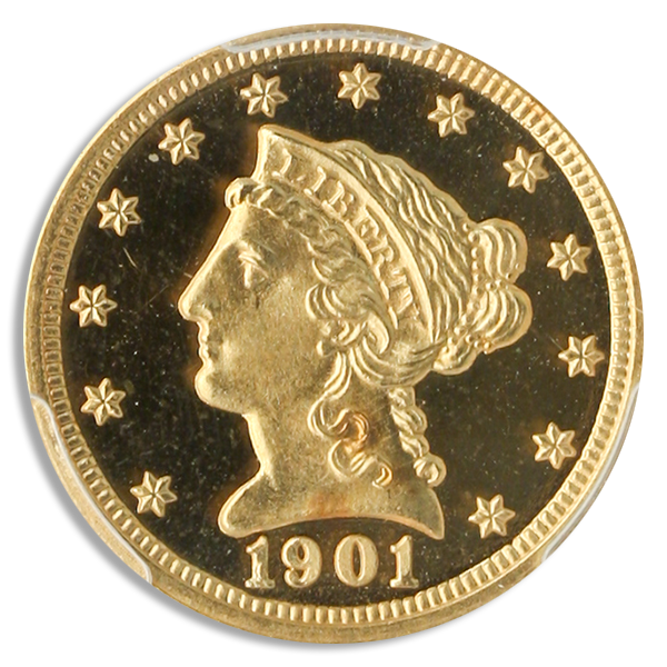 1901 $2.50 Liberty PCGS PR66 Deep Cameo CAC+ 1901 $2.50 Liberty PCGS PR66 Deep Cameo CAC+