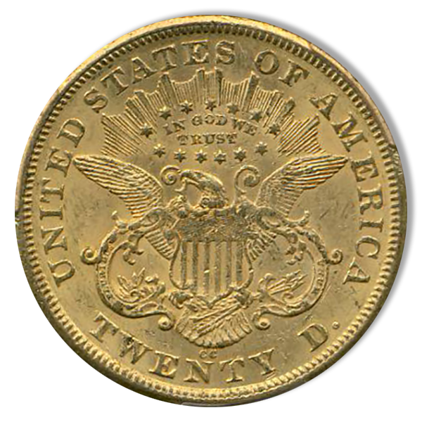 1875-CC $20 Liberty PCGS AU58 1875-CC $20 Liberty PCGS AU58