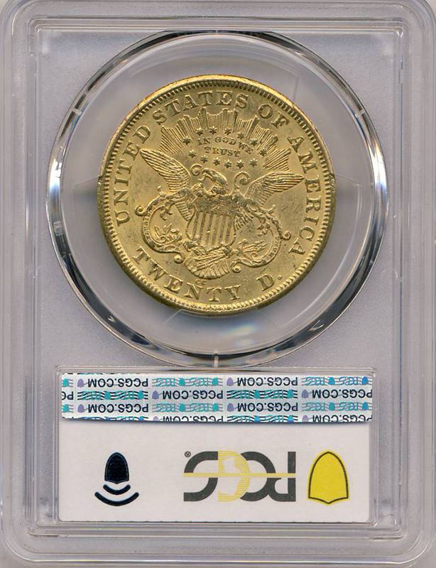 1875-CC $20 Liberty PCGS AU58 1875-CC $20 Liberty PCGS AU58