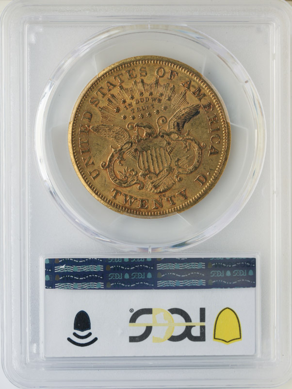 1875-CC $20 Liberty PCGS AU58 CAC