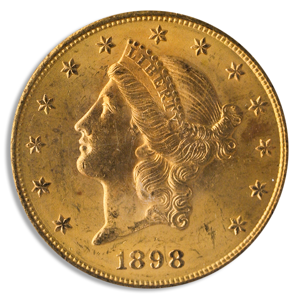 1898-S $20 Liberty PCGS MS65
