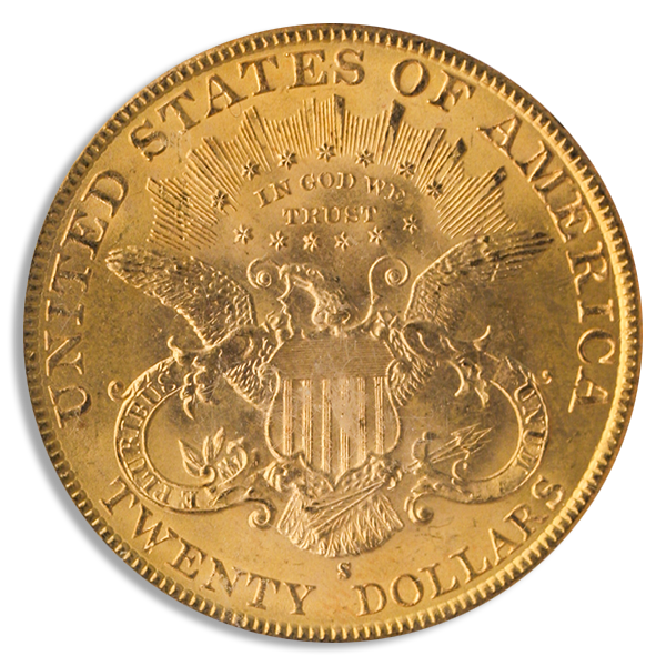 1898-S $20 Liberty PCGS MS65