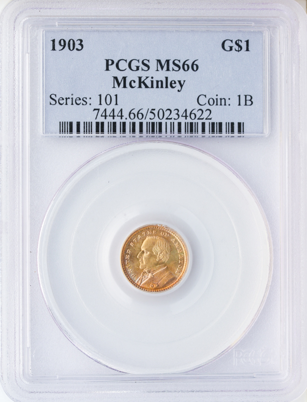 1903 McKinley $1 PCGS MS66 1903 McKinley $1 PCGS MS66