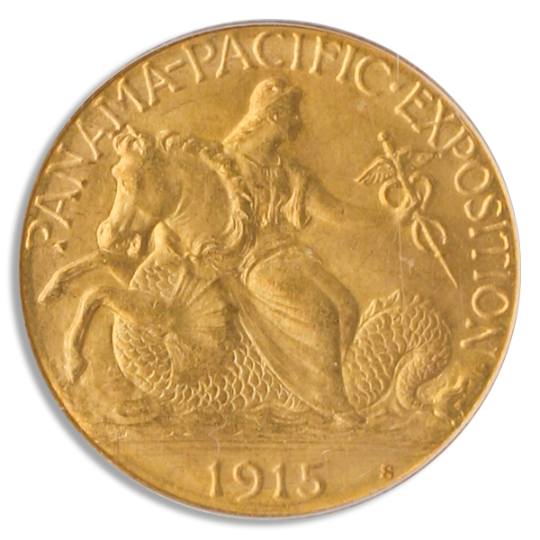 1915-S $2.50 Panama Pacific PCGS MS66 CAC 1915-S $2.50 Panama Pacific PCGS MS66 CAC