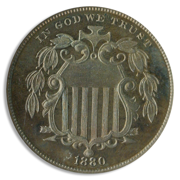1880 Shield Nickel NGC PR66 1880 Shield Nickel NGC PR66