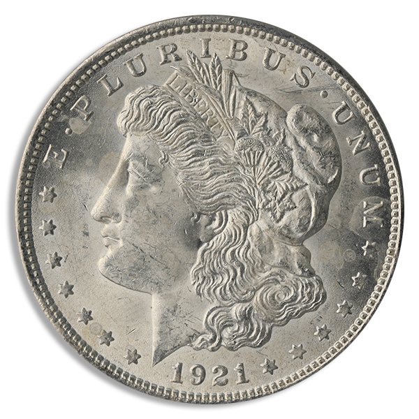 1921 $1 Morgan Dollar BU