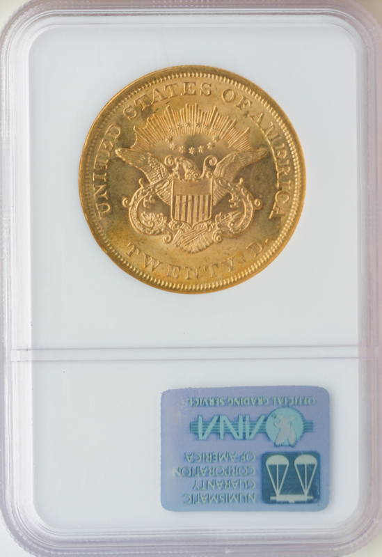 1861 $20 Liberty NGC MS64