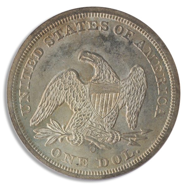 1846-O Seated Liberty $1 PCGS MS63