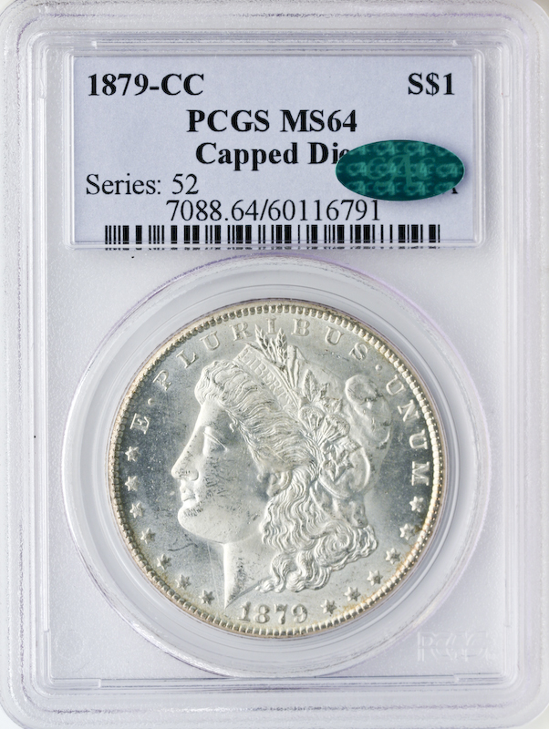 1879-CC Morgan $1 Capped Die PCGS MS64 CAC