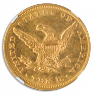 1862 $10 Liberty NGC AU58 CAC