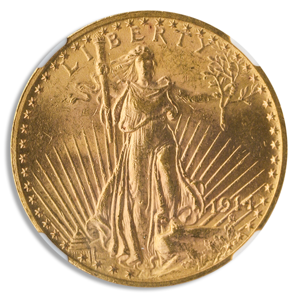 1914 $20 Saint Gaudens NGC MS62 CAC 1914 $20 Saint Gaudens NGC MS62 CAC