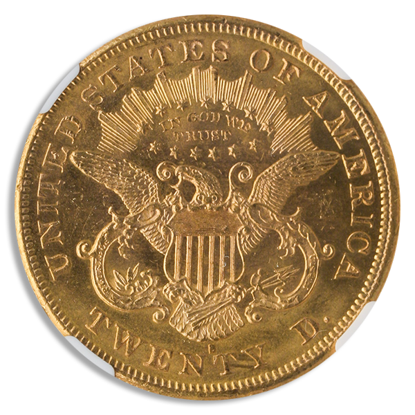1876-S $20 Liberty NGC MS61 CAC