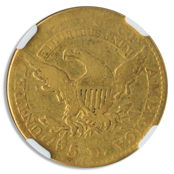 1813 $5 Capped Head NGC VG08 CAC 1813 $5 Capped Head NGC VG08 CAC