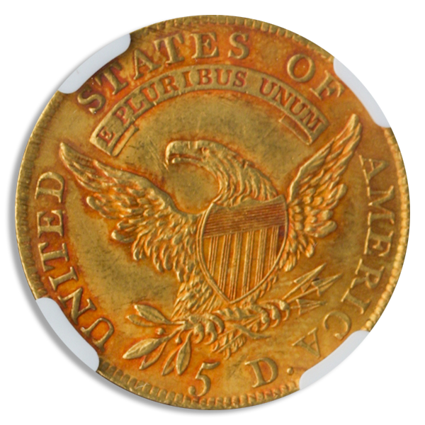 1810 $5 Capped Bust Small Date Large 5 NGC MS61 1810 $5 Capped Bust Small Date Large 5 NGC MS61