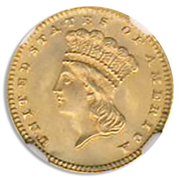1889 $1 Gold NGC MS66 CAC 1889 $1 Gold NGC MS66 CAC