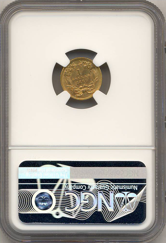1889 $1 Gold NGC MS66 CAC 1889 $1 Gold NGC MS66 CAC