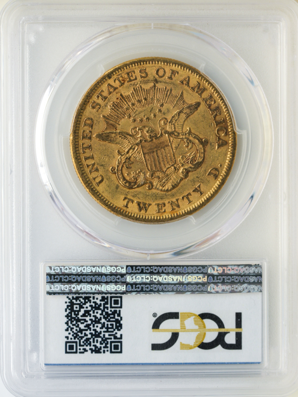 1855 $20 Liberty PCGS XF45 CAC 1855 $20 Liberty PCGS XF45 CAC