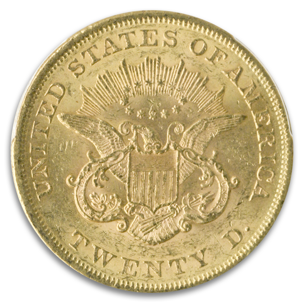1860 $20 Liberty PCGS MS61 CAC 1860 $20 Liberty PCGS MS61 CAC