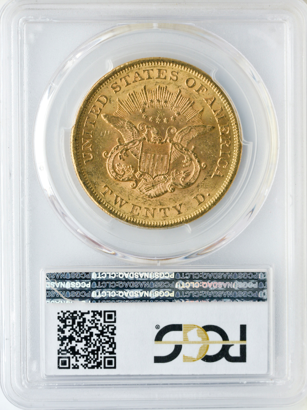 1860 $20 Liberty PCGS MS61 CAC 1860 $20 Liberty PCGS MS61 CAC