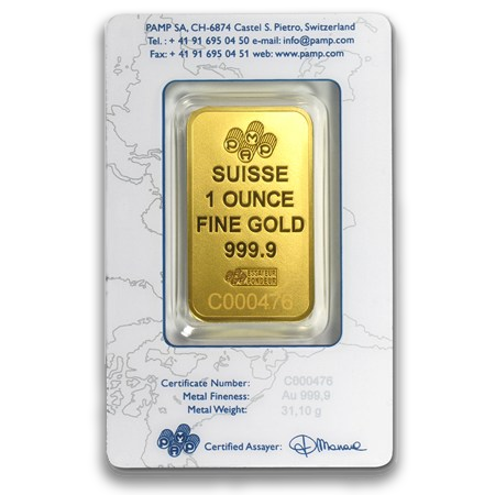 1 oz Gold Bar (Types and Conditions Vary)