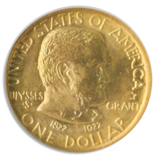 1922 Grant $1 Gold Commemorative With Star NGC MS67 CAC 1922 Grant $1 Gold Commemorative With Star NGC MS67 CAC